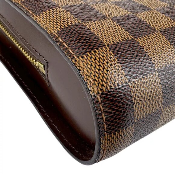 Auth LOUIS VUITTON Damier Ebene Saint Louis Clutch Bag Brown N51993 - z3432 - Picture 7 of 13